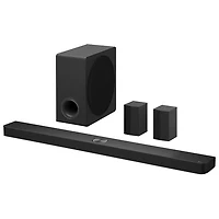 Barre de son 7.1.3 canaux de 670 W S90TR de LG avec haut-parleurs d'extrêmes graves sans fil et haut-parleurs arrière