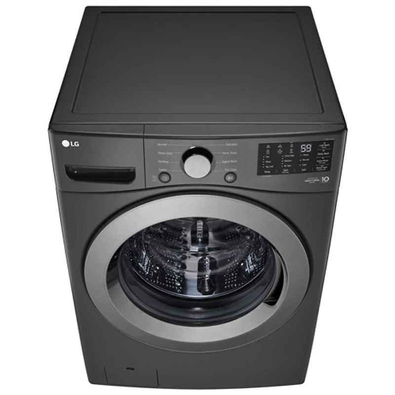 Laveuse à chargement frontal de 5,8 pi³ de LG (WM3470CM) - Noir - Exclusivité Best Buy