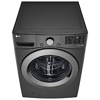 Laveuse à chargement frontal de 5,8 pi³ de LG (WM3470CM) - Noir - Exclusivité Best Buy