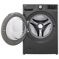 Laveuse à chargement frontal de 5,8 pi³ de LG (WM3470CM) - Noir - Exclusivité Best Buy