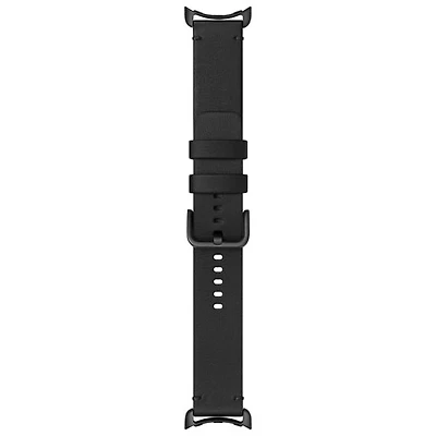 Bracelet en cuir artisanal pour Pixel Watch 3 (45 mm) de Google - Grand - Noir