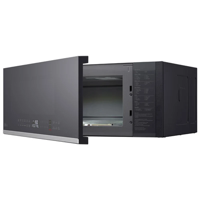 Four à micro-ondes à hotte intégrée de LG - 1,3 pi³ - Noir