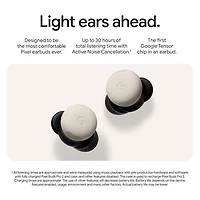 Écouteurs boutons 100 % sans fil à suppression du bruit Pixel Buds Pro 2 de Google - Porcelaine