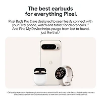 Écouteurs boutons 100 % sans fil à suppression du bruit Pixel Buds Pro 2 de Google - Porcelaine