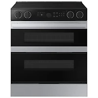 Cuisinière électrique encastrable à 5 éléments et deux fours avec friture à l'air 6,3 pi³ 30 po de Samsung (NSE6DG8550SRAC) - Acier inoxydable