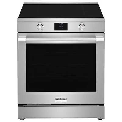 Boîte ouverte - Cuisinière à induction à 5 éléments avec friture à air chaud 6,2 pi³ 30 po Professional de Frigidaire - Acier inoxydable