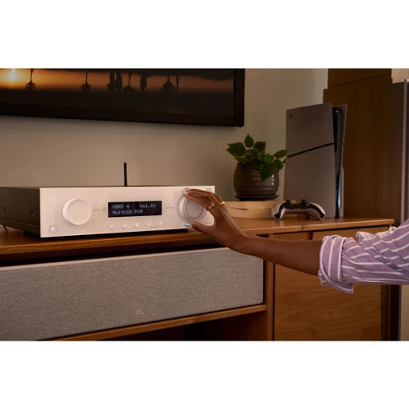 Récepteur réseau AV Ultra HD 8K 5.2 canaux JBLMA310WHTAM MA Series de JBL - Blanc