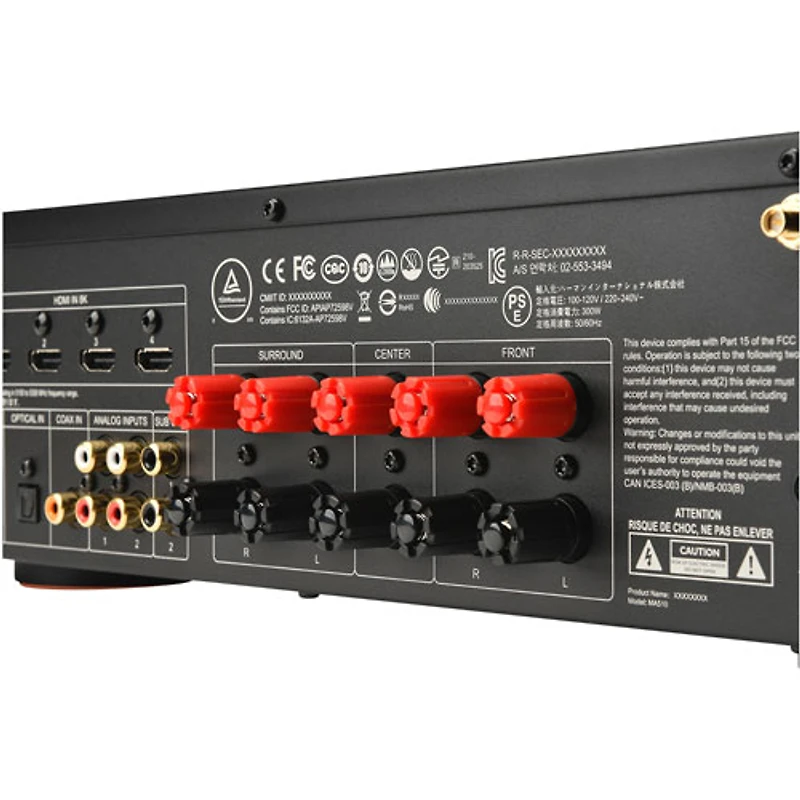 Récepteur AV réseau UHD 8K 5.2 canaux MA Series JBLMA510WHTAM de JBL - Blanc