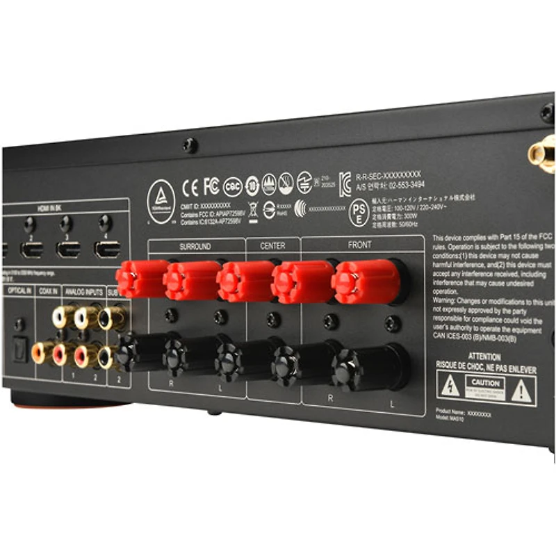 Récepteur AV réseau UHD 8K 5.2 canaux MA Series JBLMA510BLKAM de JBL - Noir