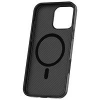 Étui rigide ajusté Carbon Fibre de TUFF8 pour iPhone 16 Pro Max - Noir