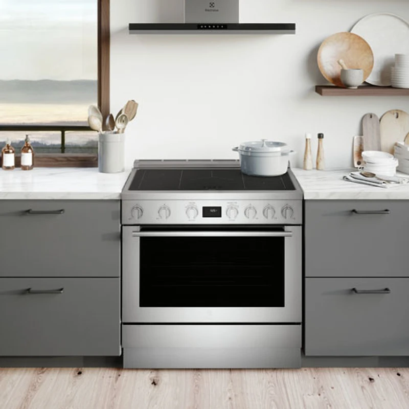 Electrolux 36" 4.4 Cu. Ft. True Convection 5-Element Slide-In Induction Range (ECFI3668AS) - Stainless Steel
