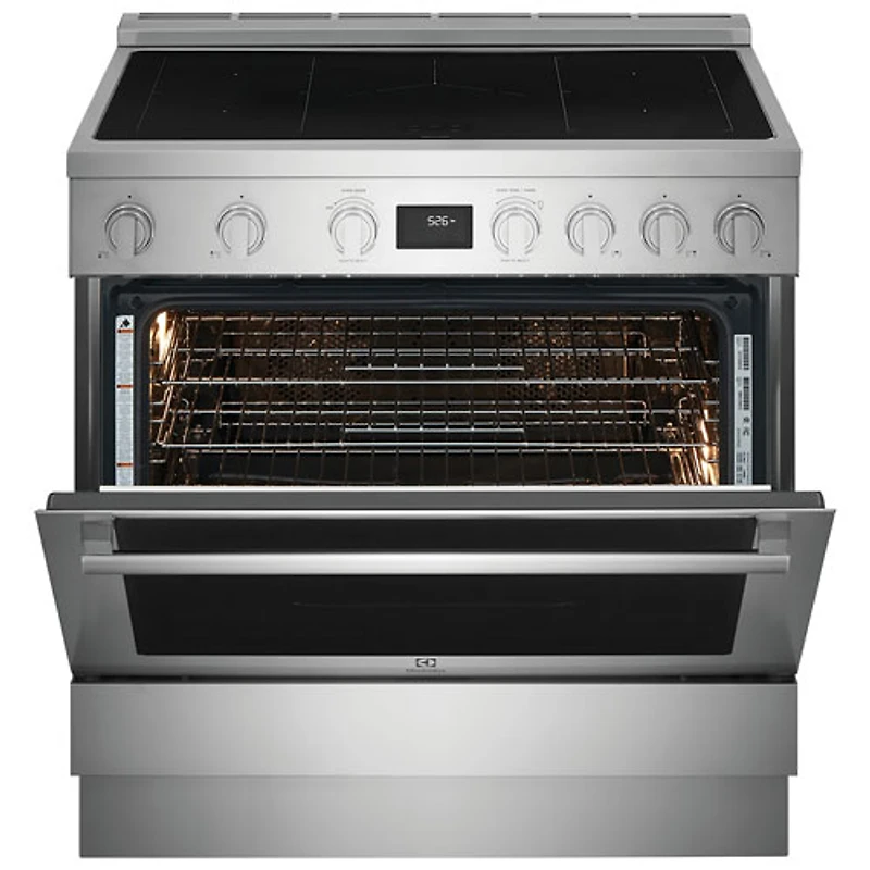 Electrolux 36" 4.4 Cu. Ft. True Convection 5-Element Slide-In Induction Range (ECFI3668AS) - Stainless Steel