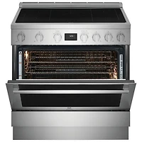 Electrolux 36" 4.4 Cu. Ft. True Convection 5-Element Slide-In Induction Range (ECFI3668AS) - Stainless Steel