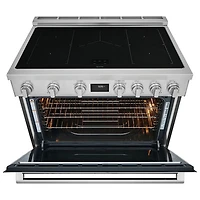 Electrolux 36" 4.4 Cu. Ft. True Convection 5-Element Slide-In Induction Range (ECFI3668AS) - Stainless Steel