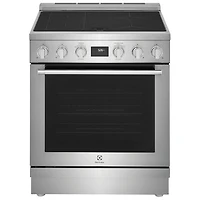 Cuisinière à induction autonome avec convection véritable 4,6 pi³ 30 po d'Electrolux (ECFI3068AS) - Inox
