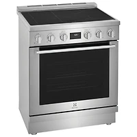 Cuisinière à induction autonome avec convection véritable 4,6 pi³ 30 po d'Electrolux (ECFI3068AS) - Inox