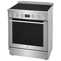 Cuisinière à induction autonome avec convection véritable 4,6 pi³ 30 po d'Electrolux (ECFI3068AS) - Inox
