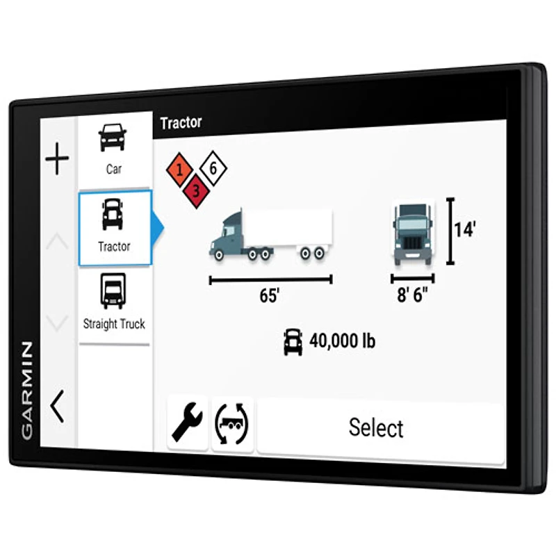 GPS de 6 po pour camion dēzl OTR620 de Garmin
