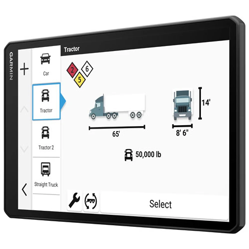 GPS de 10 po pour camion dēzl OTR1020 de Garmin