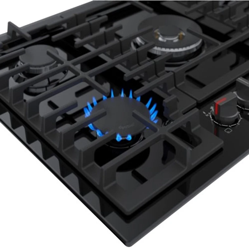 Surface de cuisson au gaz à 5 brûleurs de 30 po de Bosch (NGM8049UC) - Noir