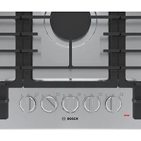 Surface de cuisson au gaz à 5 brûleurs de 36 po de Bosch (NGM5659UC) - Acier inoxydable