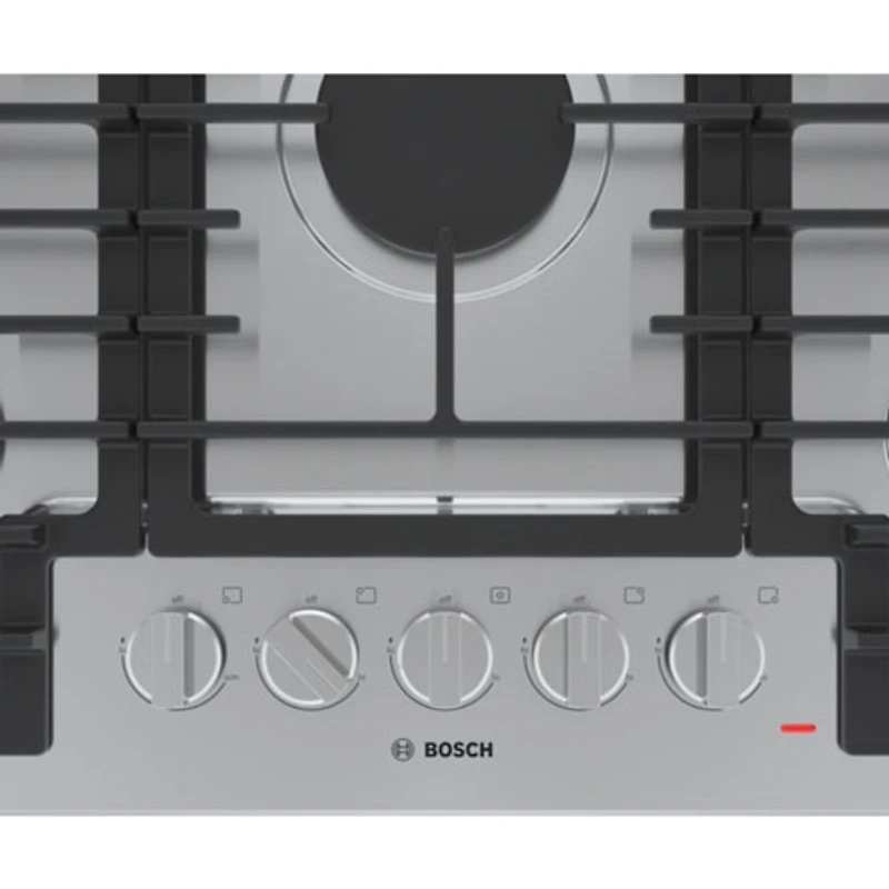 Surface de cuisson au gaz à 5 brûleurs de 30 po de Bosch (NGM5059UC) - Acier inoxydable