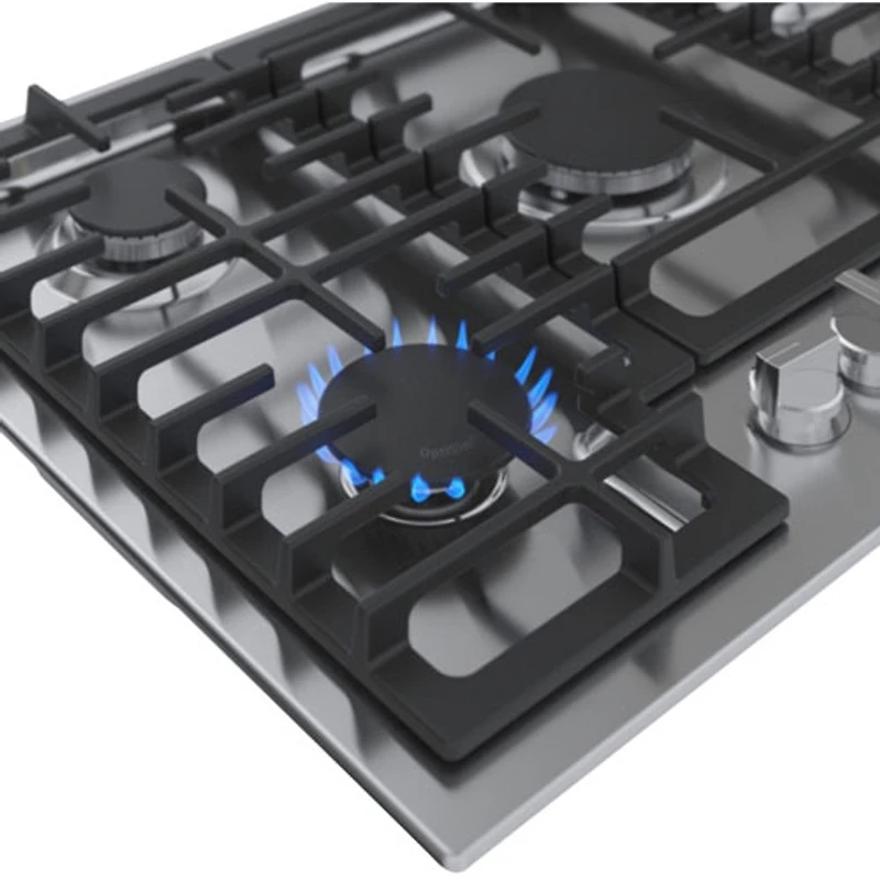 Surface de cuisson au gaz à 5 brûleurs de 30 po de Bosch (NGM5059UC) - Acier inoxydable