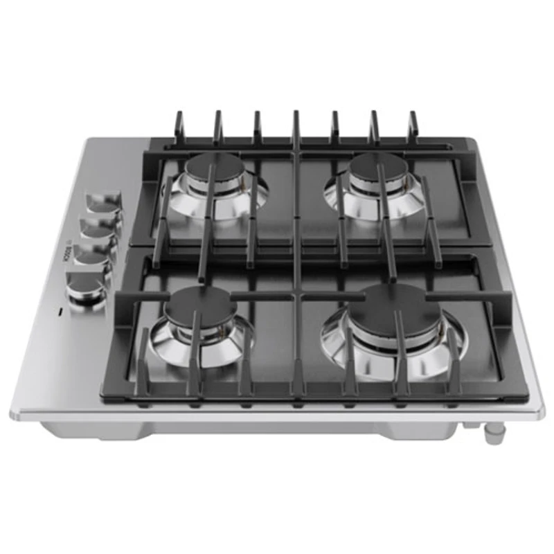 Surface de cuisson au gaz à 4 brûleurs de 24 po de Bosch (NGM5453UC) - Acier inoxydable
