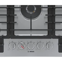 Surface de cuisson au gaz à 5 brûleurs de 30 po de Bosch (NGM8059UC) - Acier inoxydable