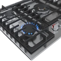 Surface de cuisson au gaz à 5 brûleurs de 30 po de Bosch (NGM8059UC) - Acier inoxydable