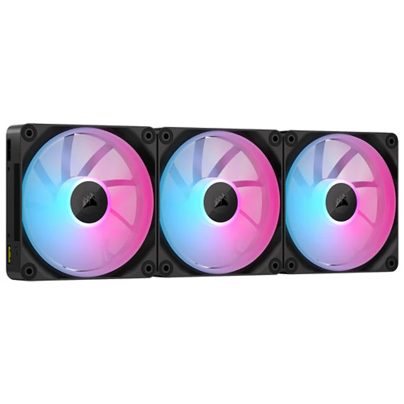 Trousse de démarrage à trois ventilateurs PWN de 120 mm iCUE Link LX120 RGB de Corsair - Noir