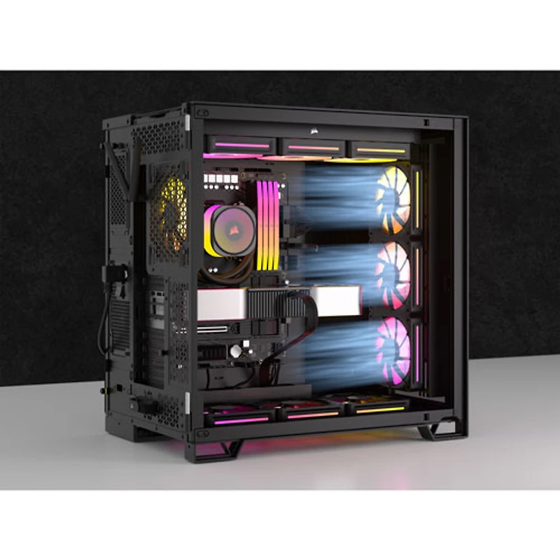 Trousse de démarrage à trois ventilateurs PWN de 120 mm iCUE Link LX120 RGB de Corsair - Noir