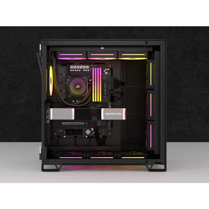 Trousse de démarrage à trois ventilateurs PWN de 120 mm iCUE Link LX120 RGB de Corsair - Noir