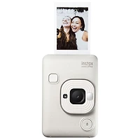 Appareil photo instantané hybride Instax Mini LiPlay de Fujifilm - Blanc vaporeux