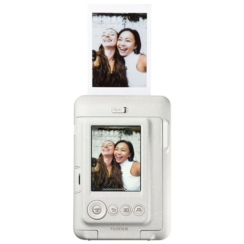 Appareil photo instantané hybride Instax Mini LiPlay de Fujifilm - Blanc vaporeux