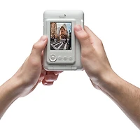 Appareil photo instantané hybride Instax Mini LiPlay de Fujifilm - Blanc vaporeux