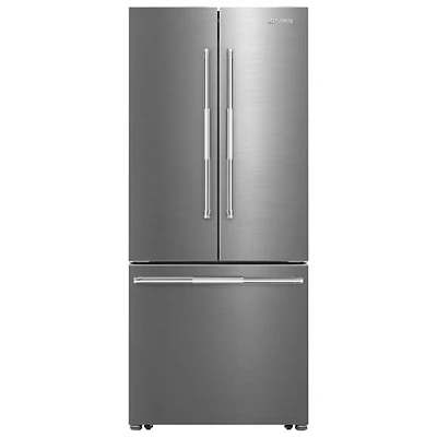 Réfrigérateur à deux portes 16,1 pi³ 30 po avec machine à glaçons de Smeg (FD30UXI) - Inox