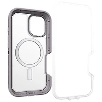 Étui rigide ajusté Defender XT d'OtterBox avec MagSafe pour iPhone 16 - Transparent Snow Capped