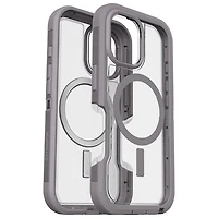 Étui rigide ajusté Defender XT d'OtterBox avec MagSafe pour iPhone 16 - Transparent Snow Capped