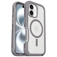 Étui rigide ajusté Defender XT d'OtterBox avec MagSafe pour iPhone 16 - Transparent Snow Capped