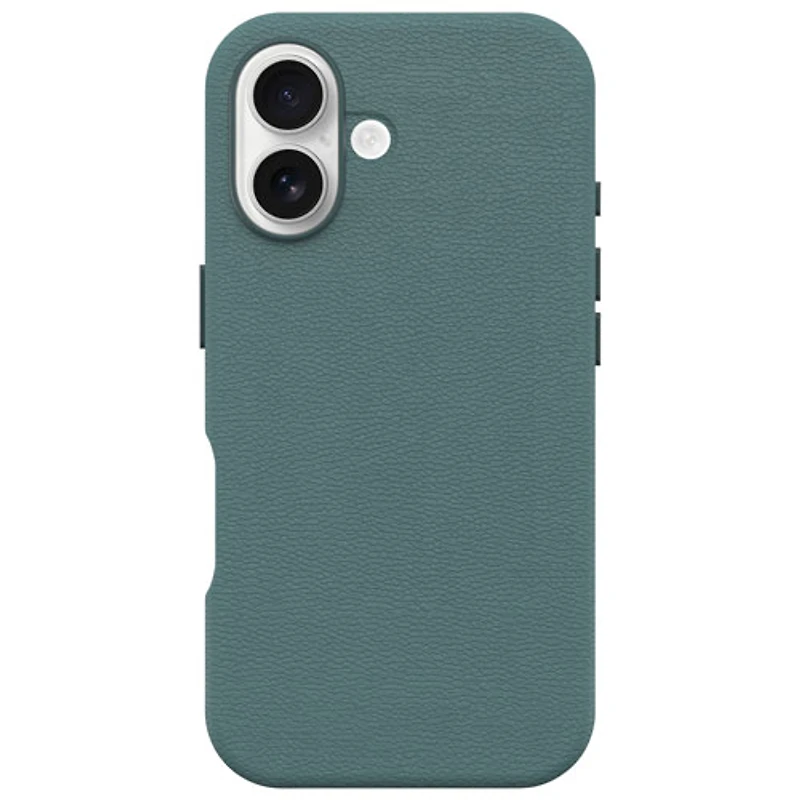OtterBox Symmetry Cactus Leather Fitted Hard Shell Case with MagSafe for iPhone 16 - Sagebrush