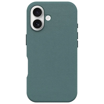 OtterBox Symmetry Cactus Leather Fitted Hard Shell Case with MagSafe for iPhone 16 - Sagebrush