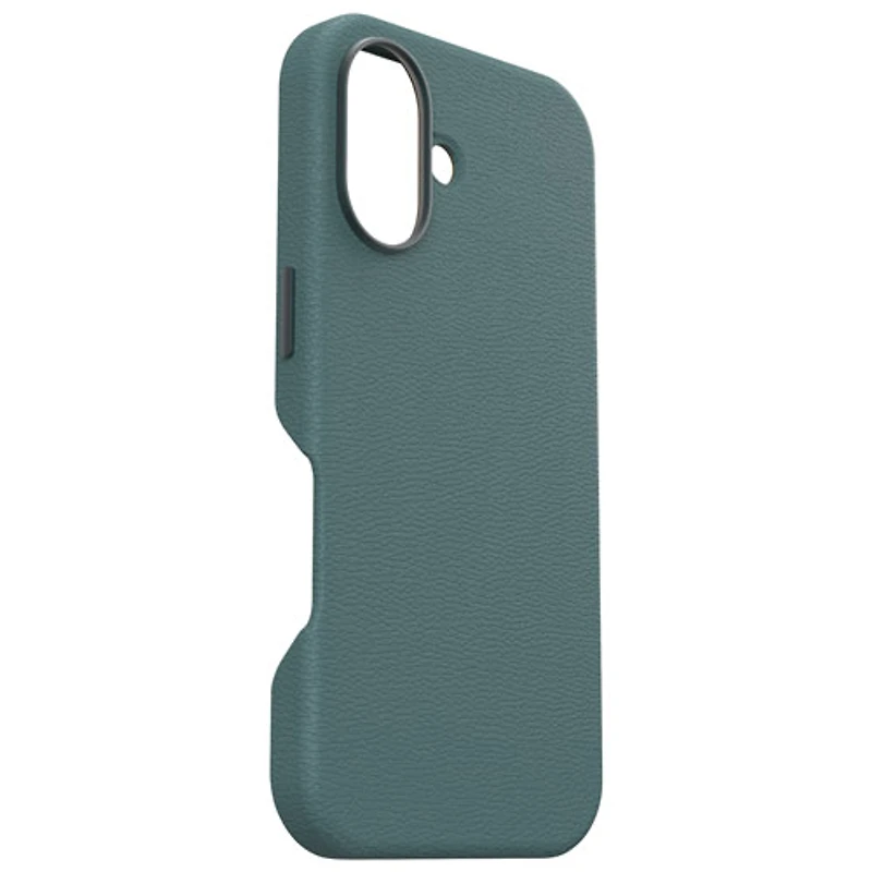 OtterBox Symmetry Cactus Leather Fitted Hard Shell Case with MagSafe for iPhone 16 - Sagebrush