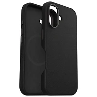 OtterBox Symmetry Cactus Leather Fitted Hard Shell Case with MagSafe for iPhone 16 - Noir Ash