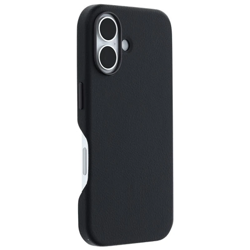 OtterBox Symmetry Cactus Leather Fitted Hard Shell Case with MagSafe for iPhone 16 - Noir Ash