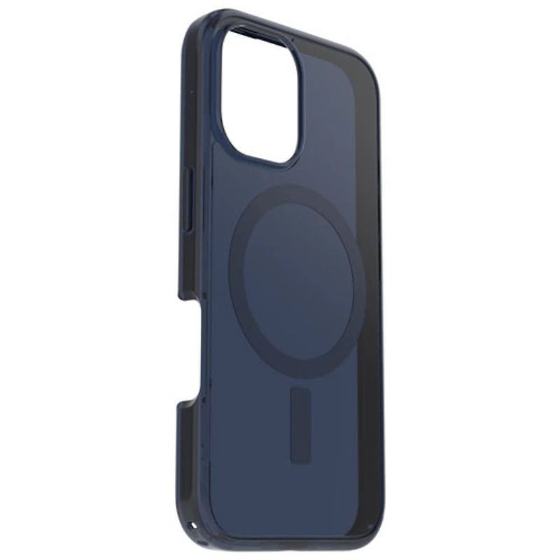 Étui rigide ajusté Symmetry d'OtterBox avec MagSafe pour iPhone 16 - Bleu Baby Blue Jeans