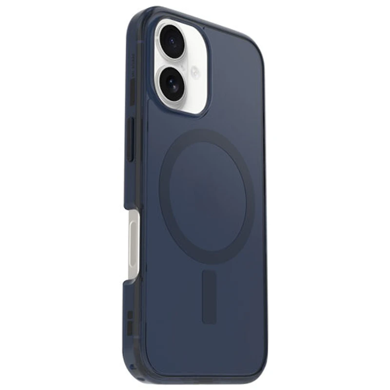 Étui rigide ajusté Symmetry d'OtterBox avec MagSafe pour iPhone 16 - Bleu Baby Blue Jeans