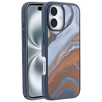Étui rigide ajusté Symmetry d'OtterBox avec MagSafe pour iPhone 16 - Marbré High Desert Marble