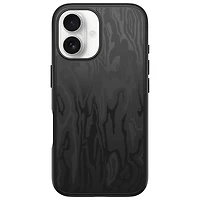Étui rigide ajusté Symmetry d'OtterBox avec MagSafe pour iPhone 16 - Noir Spruce Bark