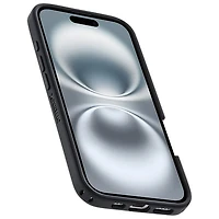 Étui rigide ajusté Symmetry d'OtterBox avec MagSafe pour iPhone 16 - Noir Spruce Bark